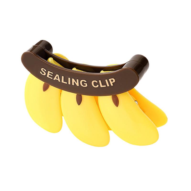 3D Магнитный декор для холодильника в виде банана Милые пластиковые зажимы для запечатывания продуктов в форме банана Герметизатор пакетов для еды и снеков Кухонные аксессуары