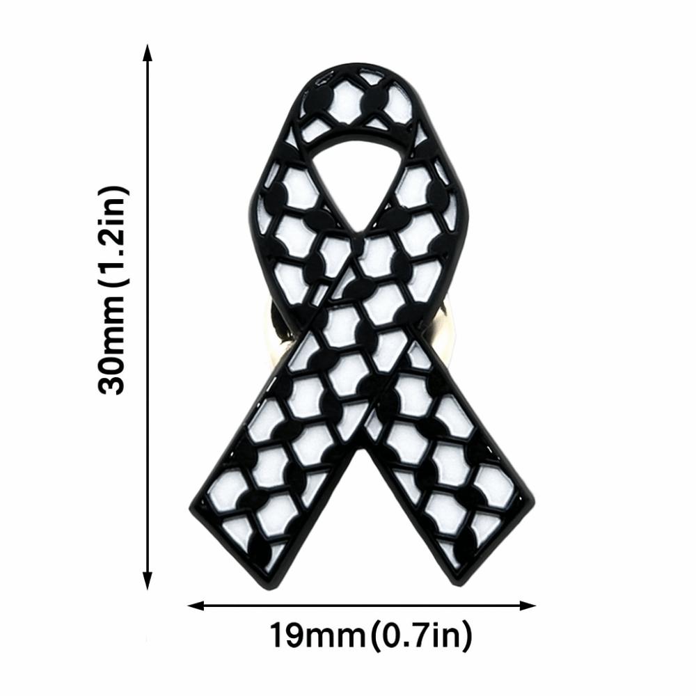 Queen Mother Memorial Black Ribbon Brooch Souvenir Alloy Badge Accessory Dress Coat Accessories