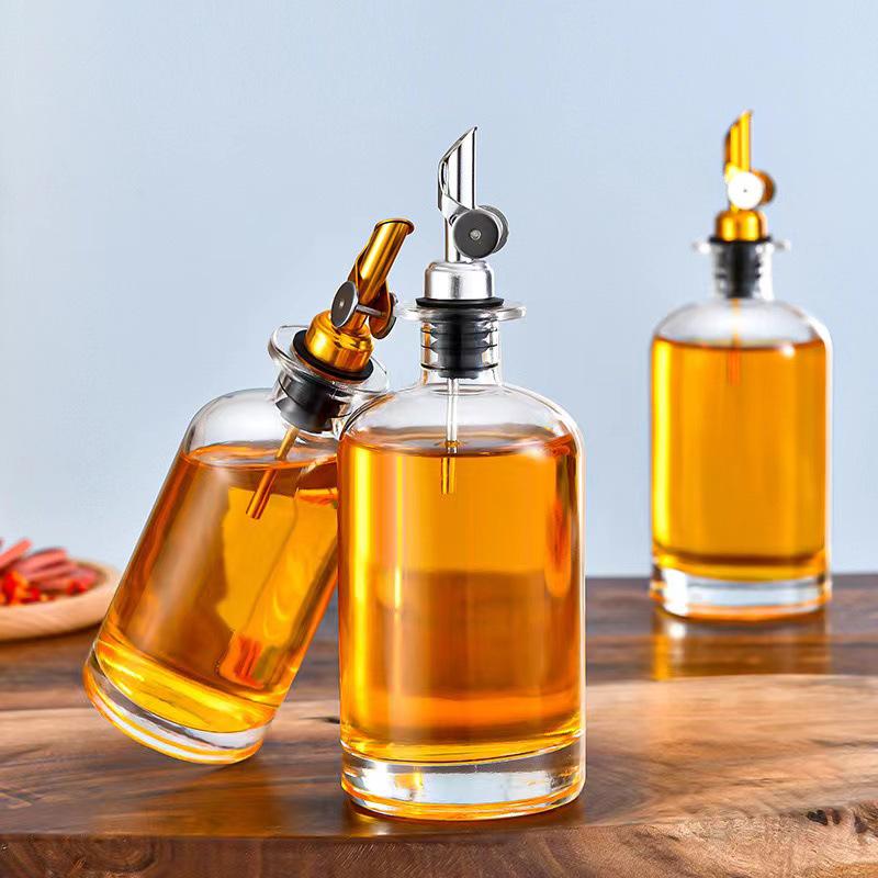 Automatic Leak-Proof Glass Oil Dispenser with No-Drip, No-Stick Design and Large Capacity