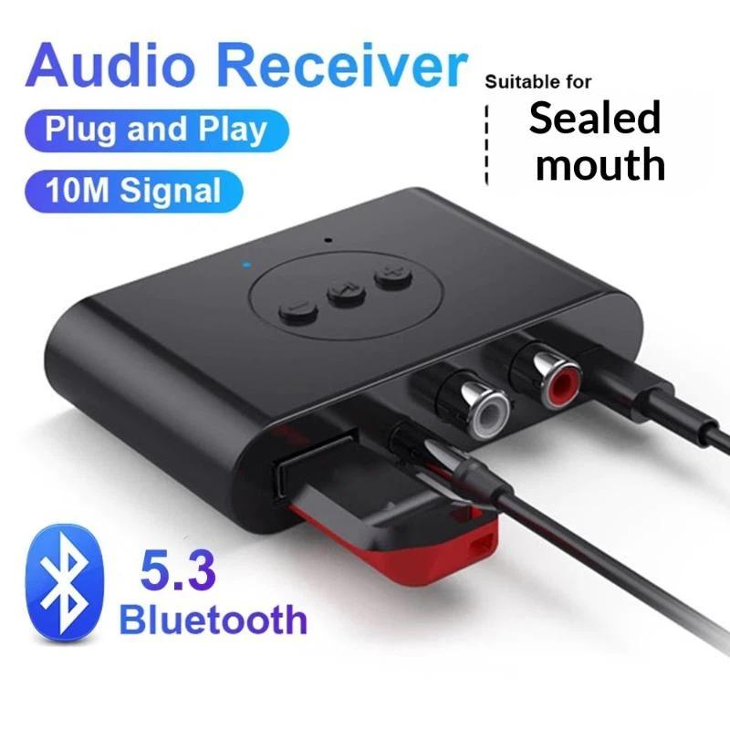 Bluetooth 5.3 Receiver Transmitter U Disk Rca 3.5Mm Aux Jack Stereo Music Wireless Audio Adapter For Car Kit Speaker Tv