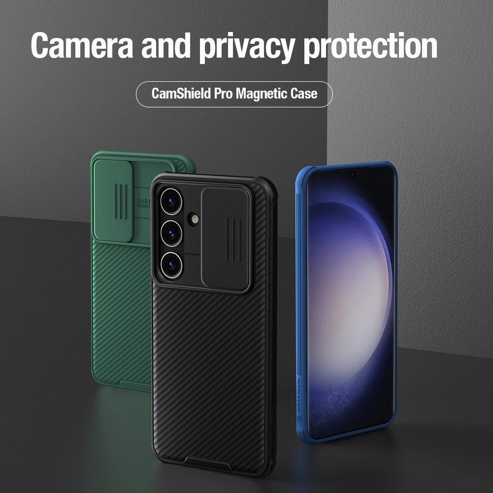 Etui Nillkin Camshield Pro Pancerne Z Osłona Na Aparat Do Samsung Galaxy S24+ - Zielone