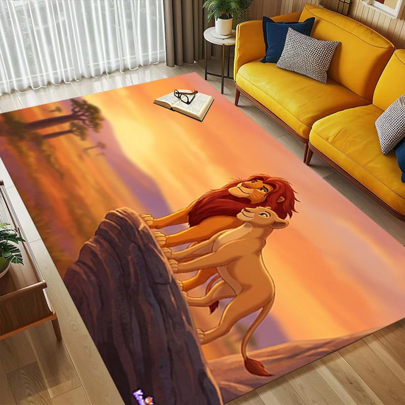 Lion Love Living Room Nonslip Area Rug Soft Carpet For Bedroom Game Playroom Sofa Office Home Decor Doormat Christmas Gift C922141
