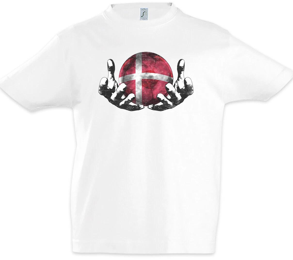 Denmark Football Magic Ball Kids Boys kids boys T-Shirt Flag Football Denmark Flag 100