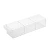 Yamazaki Refrigerator Storage Case with Dividers, White, Approx. W37.5 X D11 X H8.2cm, Tower Series, Refrigerator Storage, Maximizes Space Use (5762)