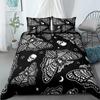 Moth Dead Skeleton Bedding Set US Twin Full Queen King EU Single Double King Size Bed Linen Set