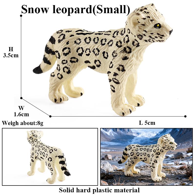 Oenux Animale Sălbatice Africane Simulare Ghepard Sălbatic Leopard de Zăpadă Jaguar Figurină de Acțiune Figurine Model PVC Educativ Jucării pentru Copii