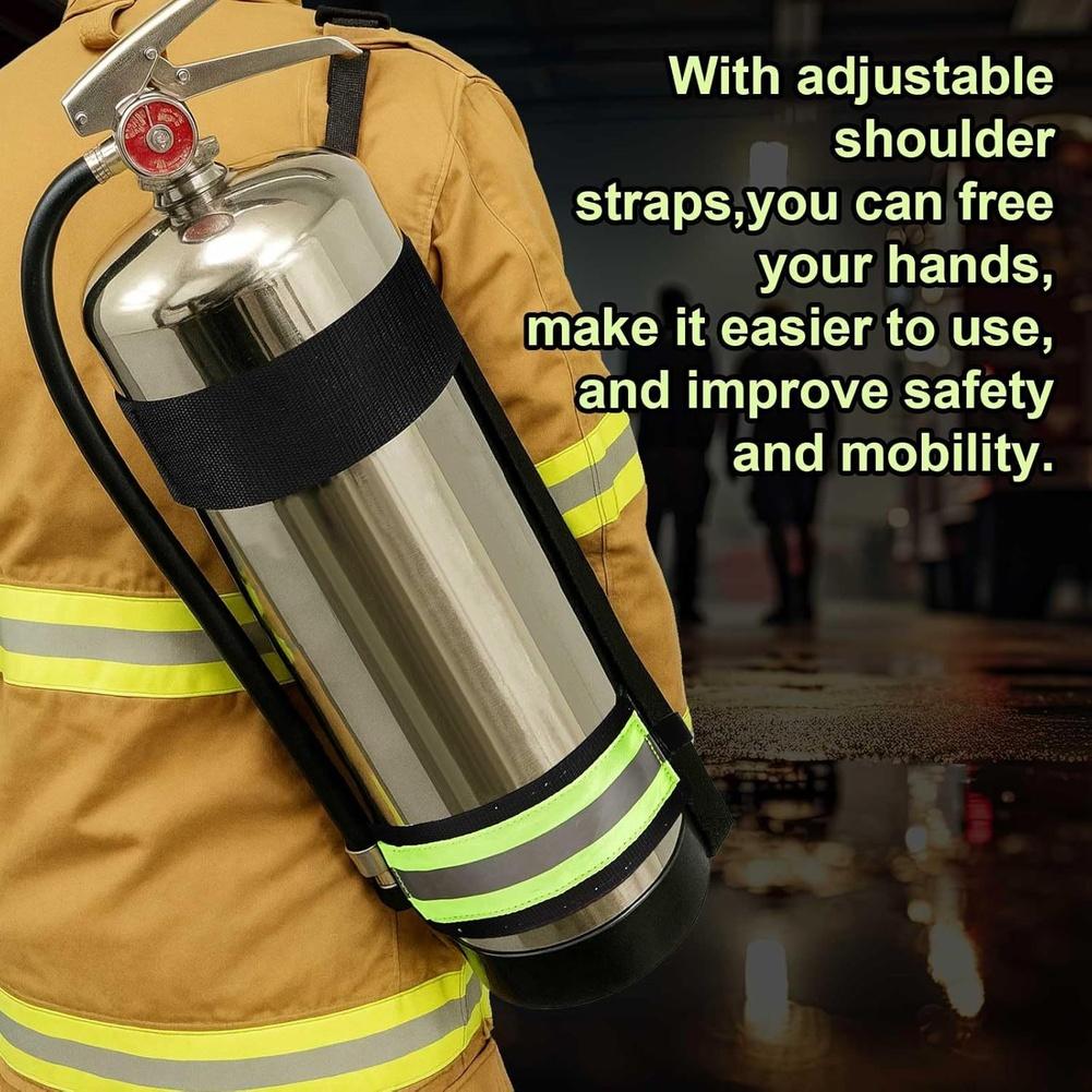 Adjustable Heavy Duty Flame Retardant Strap for Safety Equipment Carry Compatible with Standard 2.5 Gallon Units