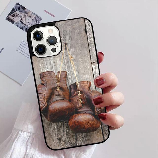 Boxing Gloves Phone Case For iPhone 17 Air 16 15 14 13 12 Pro Max Plus Max Cover Shell coque