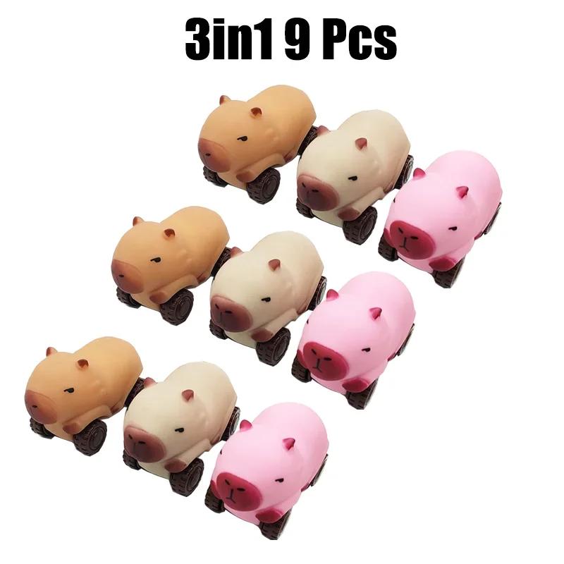 Squeeze Capybara Car Funny Gift Creative Cartoon Capybara Soft Mochi Stress Relief Kids Adults Fidget Vent Decorationaccessories
