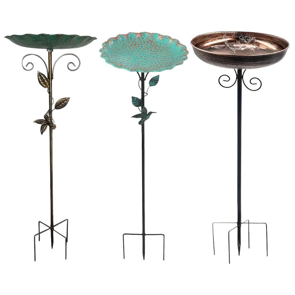 Vintage Freestanding Birdbaths Bird Bath Feeder Bowl Garden Birdbath Bowl Garden Yard Lawn Decor