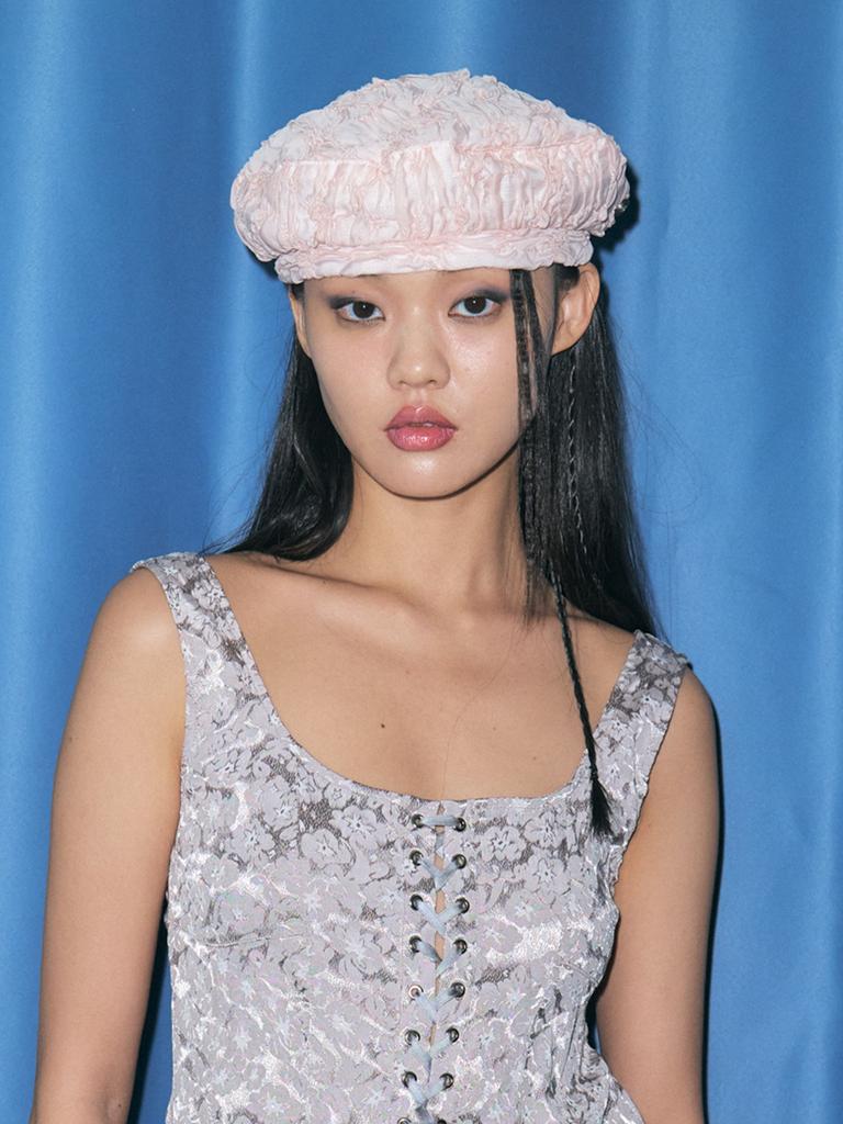 Poejidam Puff Beret In Rosy