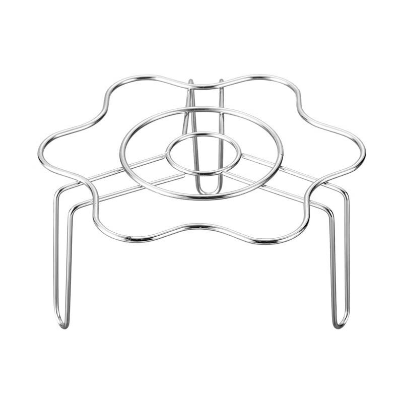 Thickened Stainless Steel Flower Steamer Rack with Low Legs