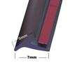 Striscia di Gomma a T 4M per Guarnizione Porta Auto Bordo Cofano Baule Modanatura Guarnizione EPDM Gomma con Nastro Adesivo Bifacciale