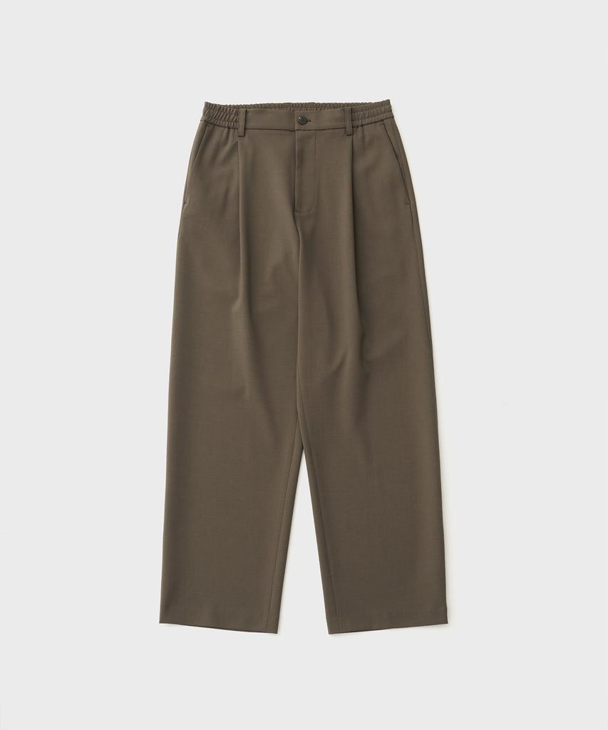 ANOTHER OFFICE Habana Banded Slacks (Dark Khaki)