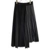 ADORE 531-9220802 Black mixed pleated asymmetrical skirt skirt 36 blackUsed