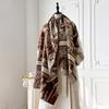 New Brand Elegance Double-Sided Printed Pashmina Scarf Ultra Soft Warm with Fringe Autumn Winter Outdoor Essential