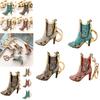 Fashionable And Cute Shoe Pendant Keychain With Rhinestones Ideal Gift For Both Men And Women