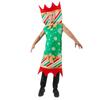Adult Christmas Cracker Costume Men Funny Christmas Party Props Festival Theme Red and Green Gold Jumpsuits