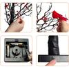Christmas LED String Lights with Red Berries and Birds - Festive Tabletop Ornaments and Tree Decor