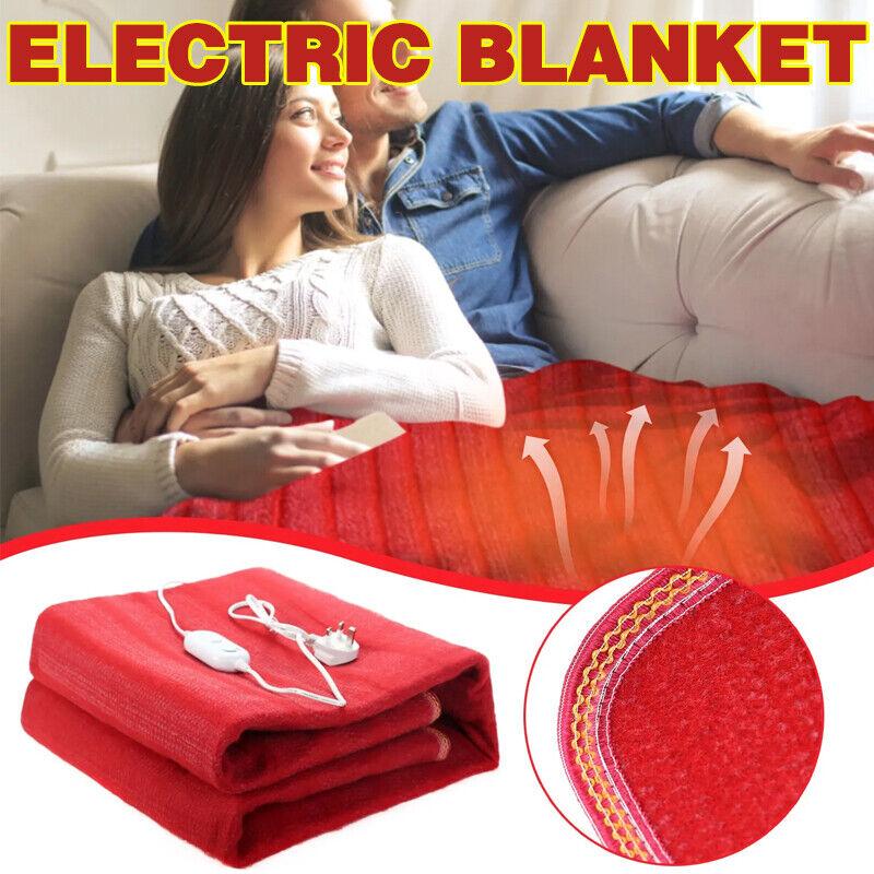 Red Flannel Electric Blanket Heater 145*65cm 145*115cm 180*150cm 200*180cm 220V 50Hz Single Body Heated Electrothermal Pad with