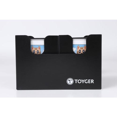 TOYGER Dual Deck Case, Nesting, Versatile, Large Capacity Deck Case with Two Separators (Black)