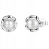 Earrings With A Pearl In A Setting S925 Stud Pearls