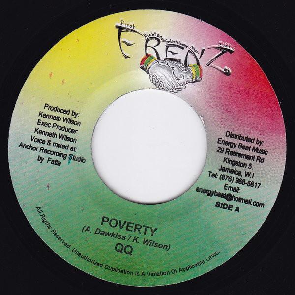 

7inch Record QQ / BONGO HERMAN / TONY GREEN / AP - Poverty / Spiritual War NONE Frenz 2005 Jamaica Reggae, Ska & Dub Used