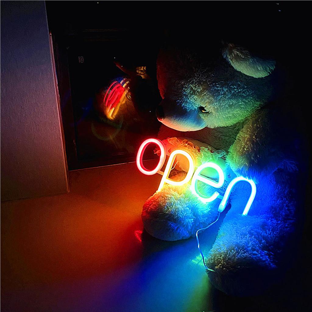 ZK40 LED Neon Open Sign High Brightness Waterproof Mini Neon Open Sign for Outdoor Business