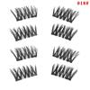 Hand Woven Synthetic Fiber Magnetic Eyelashes Soft Magnet Technology For A Natural Look In Black