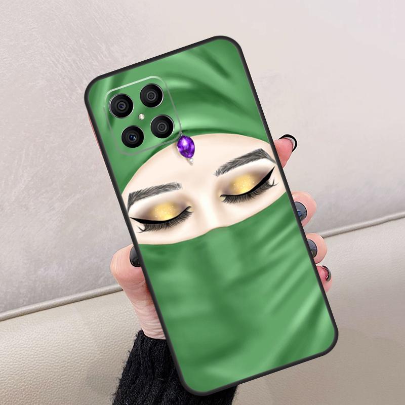 Muslim Islamic Arabic Hijab Girl For Honor Magic 8 6 7 Pro Case For Honor 400 Lite 200 50 70 90 X8c X8b X9a X9b X9c X9d Win RT