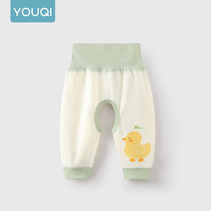 Youqi Baby Boys' High Waist Mosquito Repellent Pants, Open Crotch, 26-Pack, Spring/Autumn Wear.