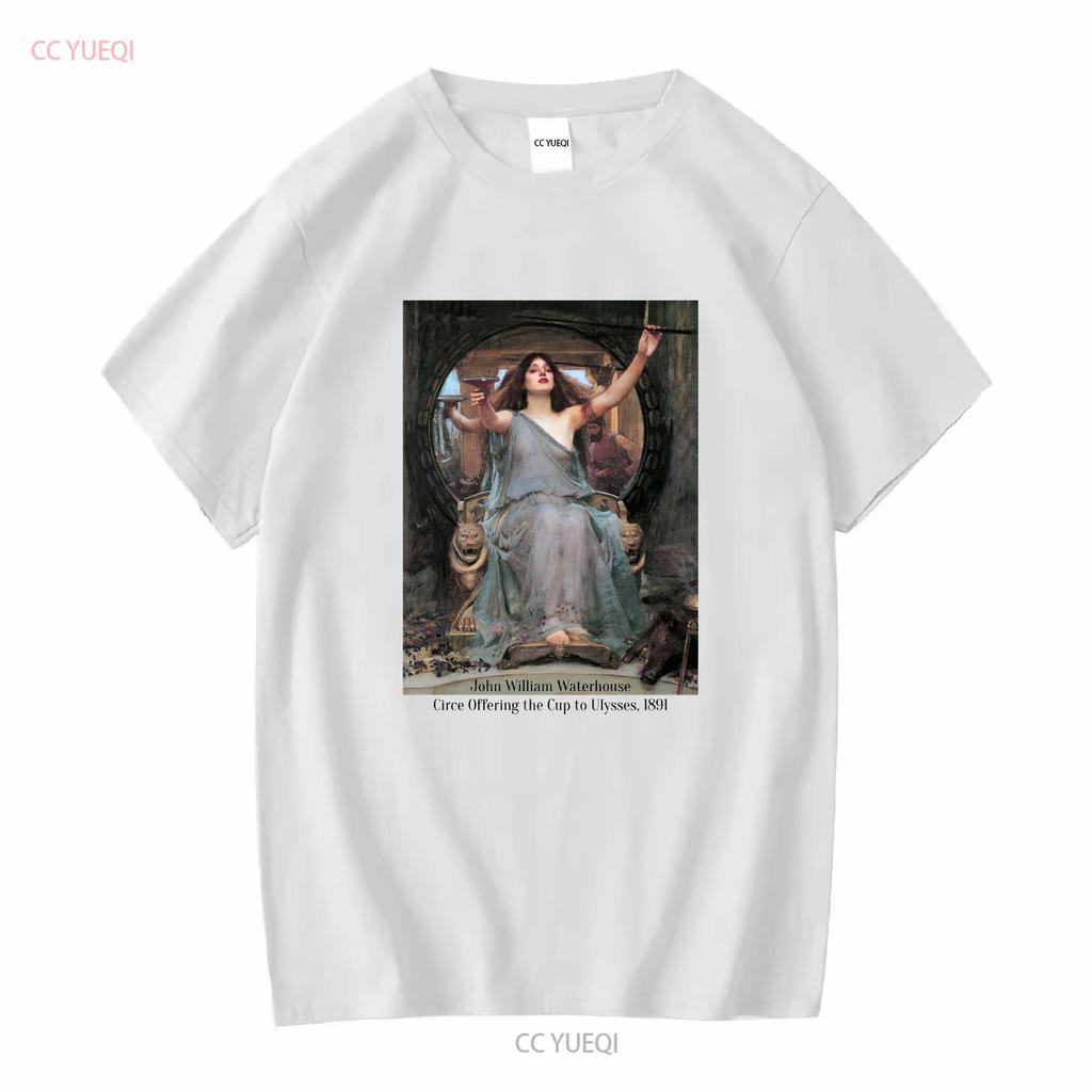 John William Waterhouse Circe Invidiosa T Shirt Long Or Short Sleeves Vintage Washed Versatile Slightly Designer Clothes