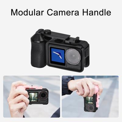Adaptateur de Montage de Caméra Magnétique avec Double Verrou à Griffes Libération Rapide Cadre de Poignée Vlog Contrôle de l'Obturateur Réglable Poignée Ergonomique Antidérapante pour Rue