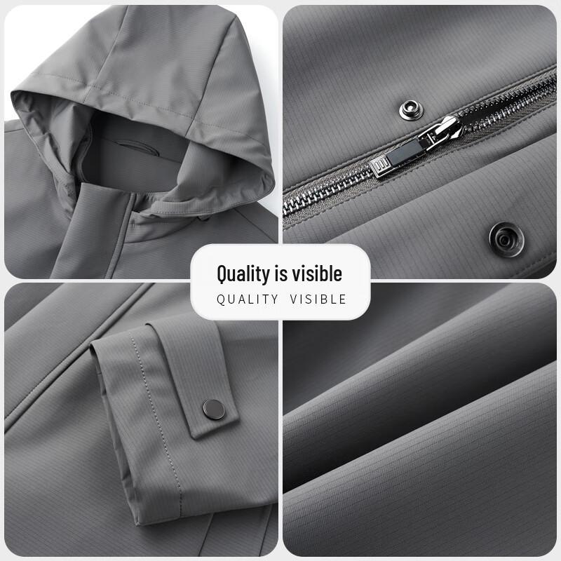 Firstview Men's Casual Detachable Hood Jacket FV25D1670