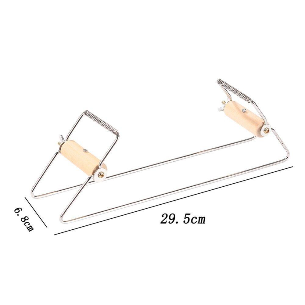 Wood Handle Handmade Knitting Tool Stainless Steel Weaving Beading Loom Kits for Hand Crafts