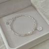 VENTFILLE 925 Sterling Zilver Parel Bamboe Knopen Armband voor Vrouwen Meisje Eenvoudige Koreaanse Sieraden Verjaardagscadeau Dropshipping