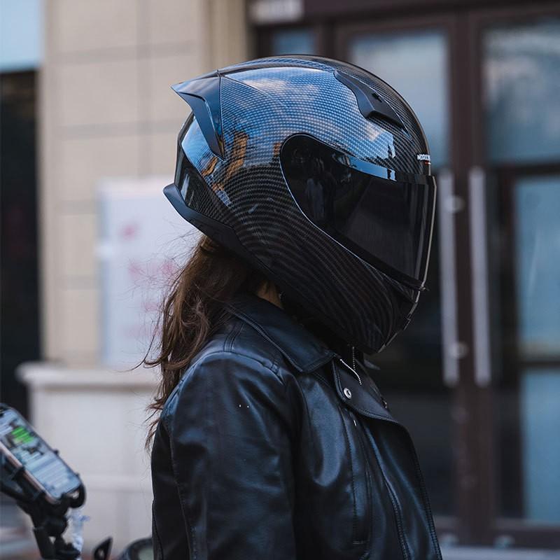 Full Face Motorcycle Helmet With Dual Visor 3C Certified ABS Safety Men Women All Season Riding