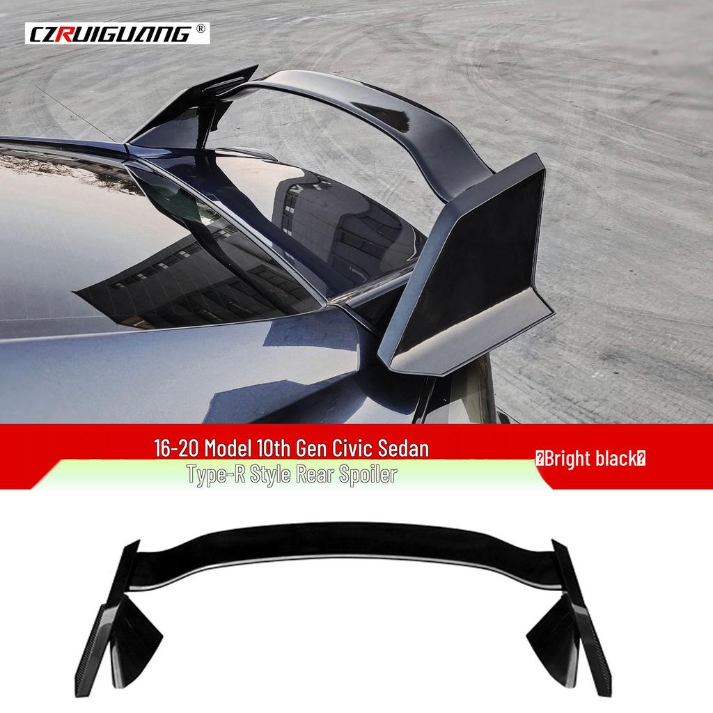 Kit Spoiler Posteriore e Deflettore Tetto per Civic Sedan Type R 16-20 Gen