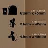 New Mouse Hole Series Wall Stickers Living Room Sofa Background Environmental Protection Decorate Creative Animals Wall Stickers