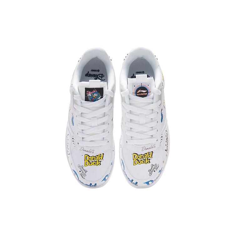 Li Ning Classic Skateboarding X Disney 'White Yellow' Women's AGCS146-4