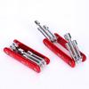 Hex Nut Driver Set 6 In 1 Folding Nut Driver Set Imperial/Metric Motor Folding Socket Wrench Steel Shank Portable Premium Handle