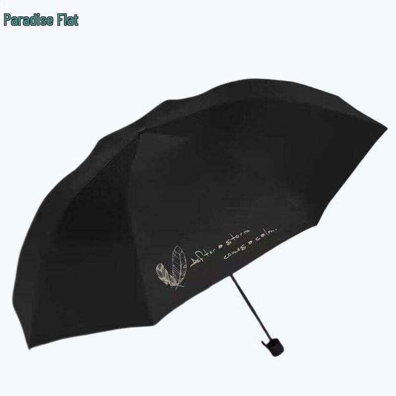 

Paradise Tiger Series Oversized Black Folding UV Sun & Rain Umbrella