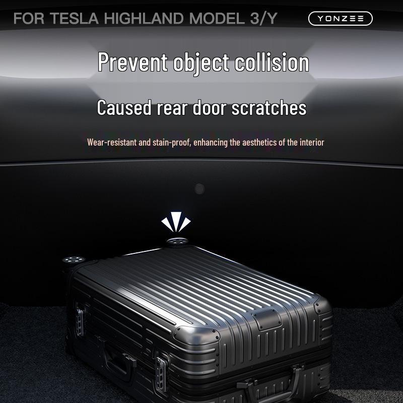 Tesla Y/3 Model Trunk Tailgate Protection Board: Flocking Interior Accessory