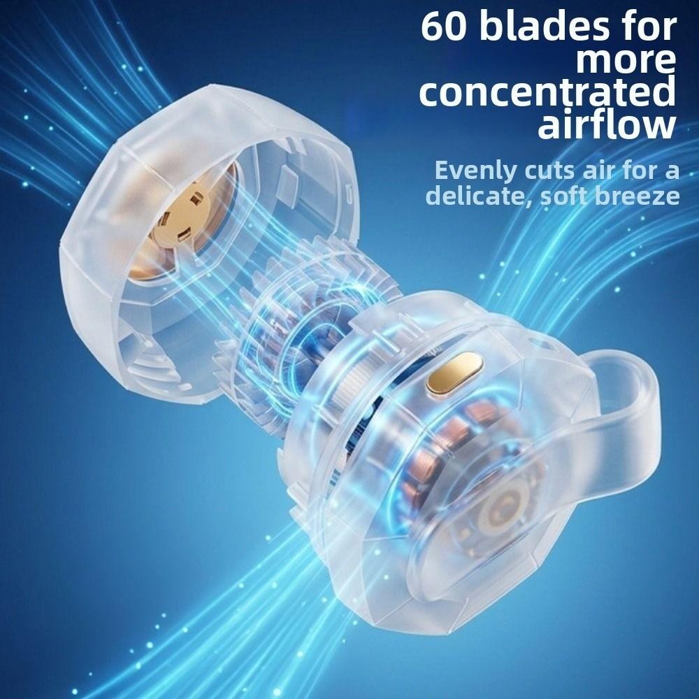 3 Speeds Hanging Waist Fan Mute Mini Electric Fans Durable Portable Cooling Clip Fan Hiking