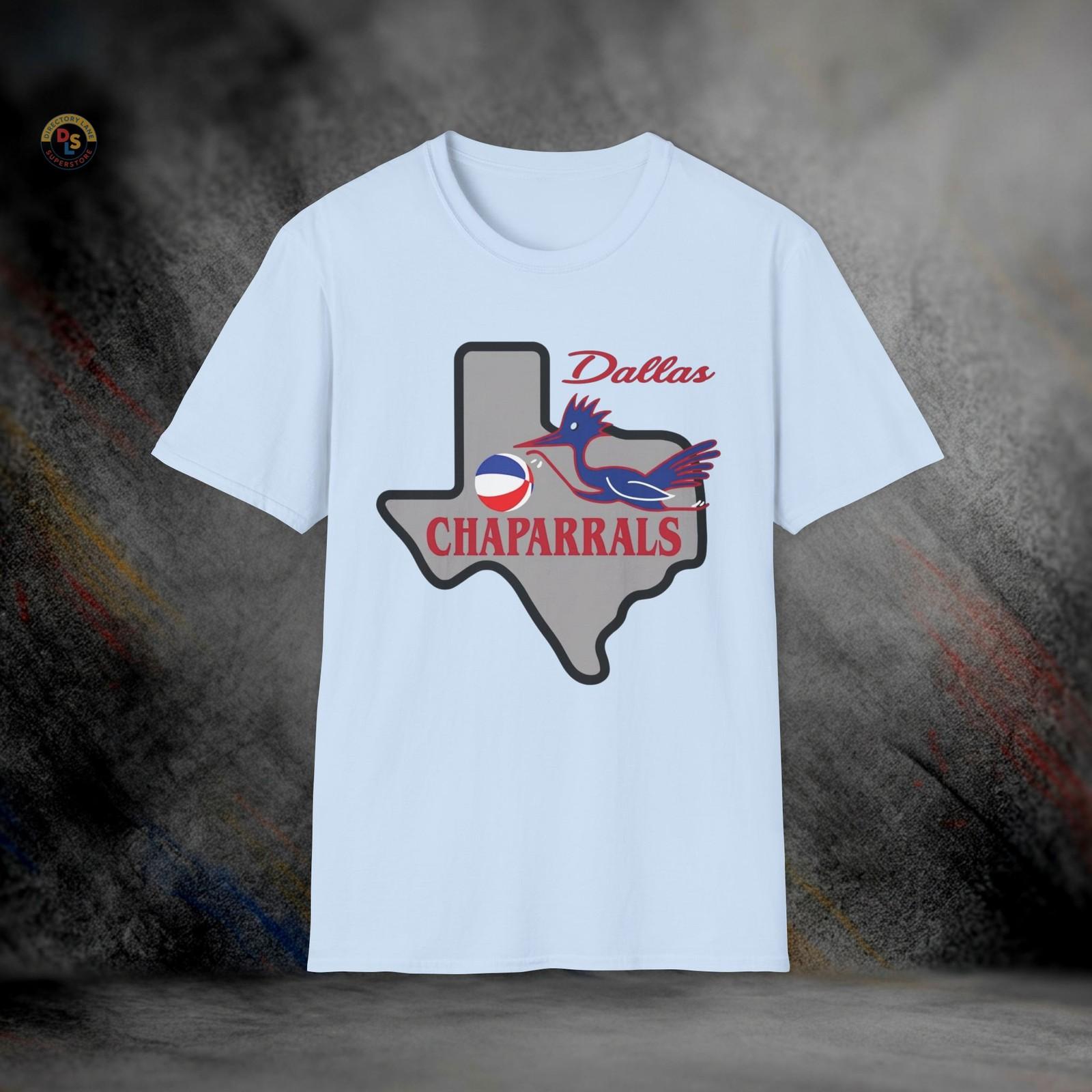 Dallas Chaparrals Defunct Retro Basketball T-Shirt | Softstyle Tee S