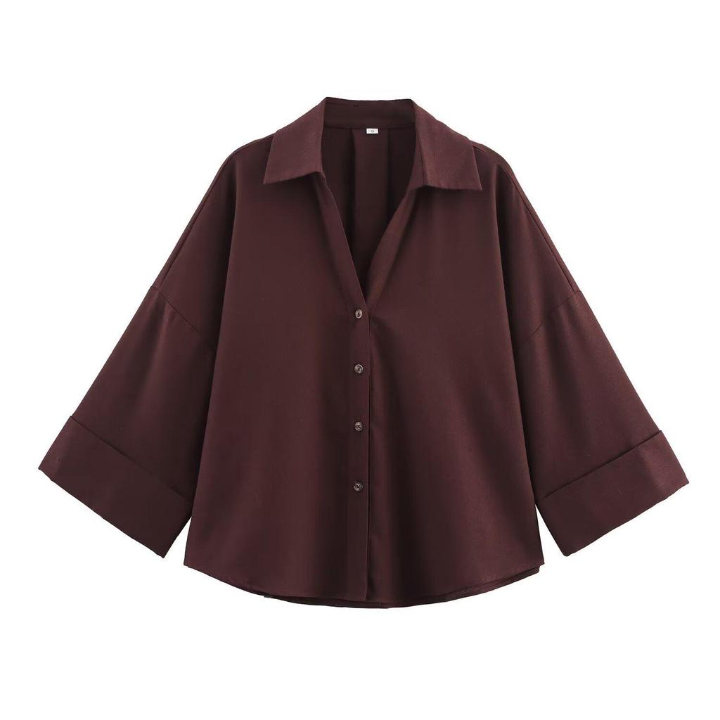 Summer 2025 Women's Slimming Linen Striped Long-Sleeve Shirt