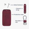 Kwmobile Renault Key Case - Protective Key Cover for Car Keys - Nubuck-Look PU Leather, Dark Red