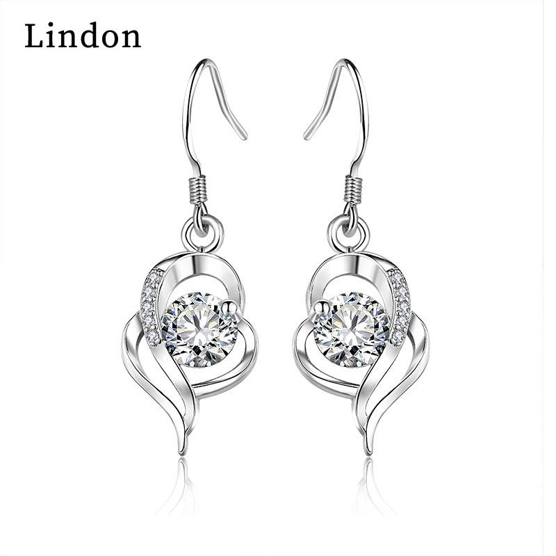 

Серьги-капли Lindon из медного сплава с цирконом, серьги-капли для женщин, подарки на свадьбу