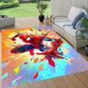 1pc Spider-Man Pattern Area Rug Soft Flannel Floor Mat for Living Room, Office, Bedroom, Outdoor and Camping, Sofa Coffee Table Floor Mat, D