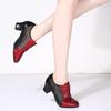 Echtes Leder Latein Tanzschuhe Weichsohlige Damen Moderne Jazzschuhe Lehrer Schuhe Square Dance